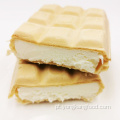 Tarta de sorvete quadrada de wafer